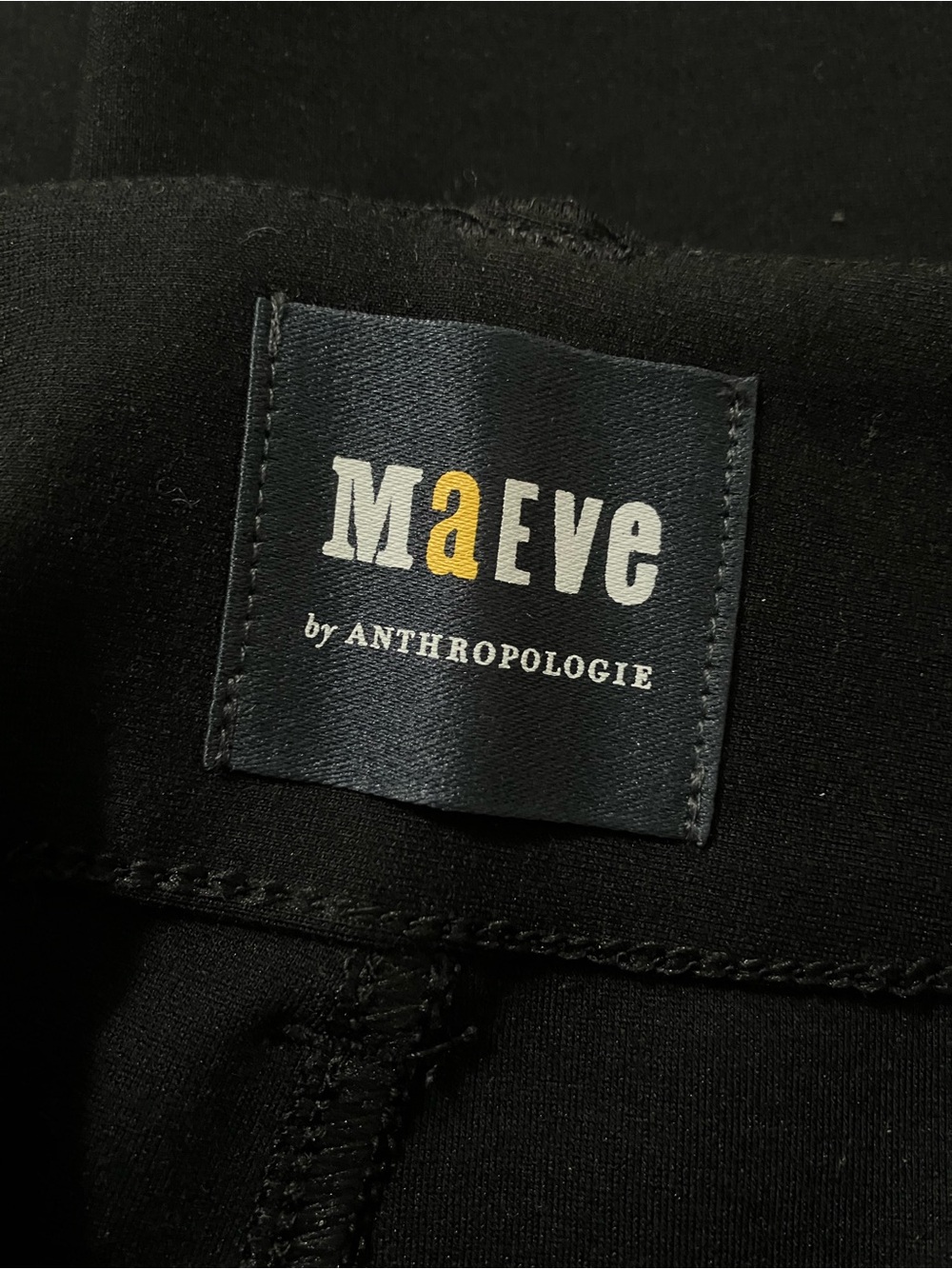 Anthropologie Maeve The Colette Ponte Crop Wide Leg Pants Black size 27 - Picture 10 of 13